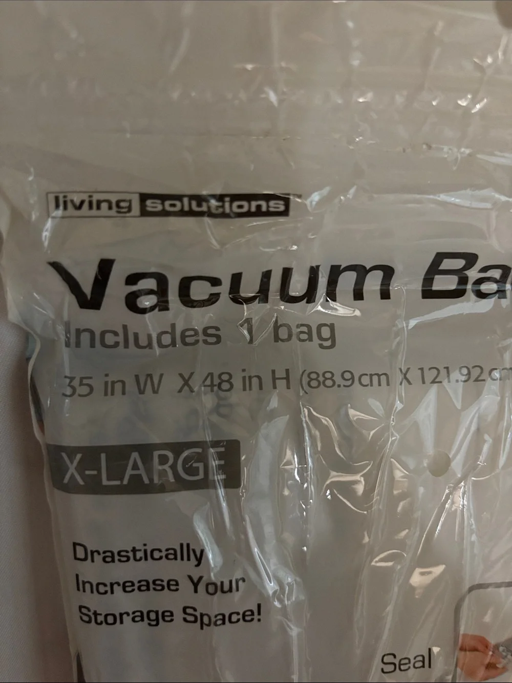 Large Vacuum Storage Bag - Clear